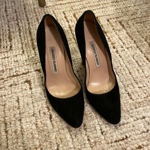 Manolo Blahnik Black Heals Size 38